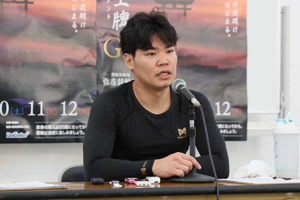 『第35回寬仁親王牌　世界選手権記念トーナメント』強い気持ちで決勝に臨む吉田拓矢の画像